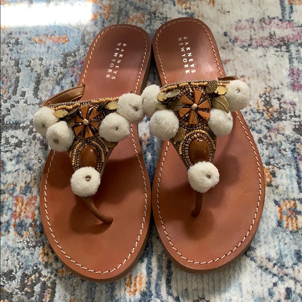 Barney’s New York Gorgeous Camel Sandal!